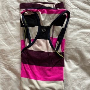 Lululemon racerback striped tank